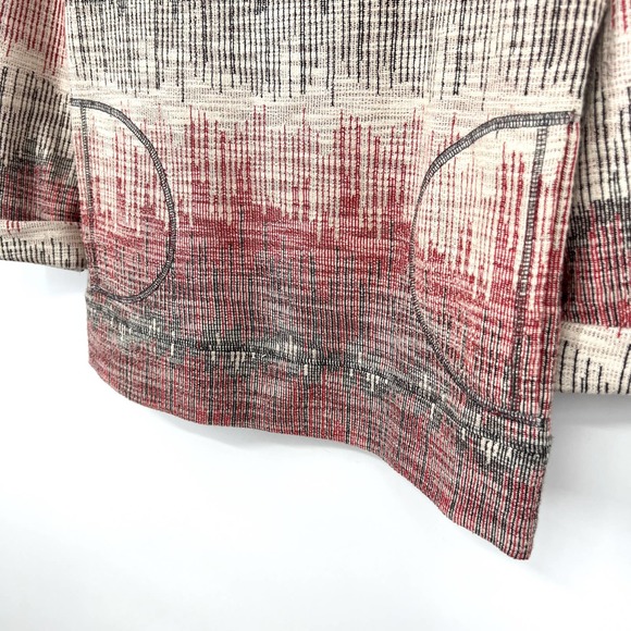 Anthropology Womens Size XS Red Sweatshirt Fall Winter Blouse Shirt Top Cozy - Picture 4 of 8